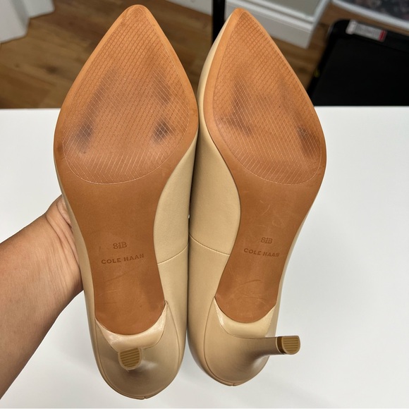 Cole Haan Gemma Logo Pump 8.5 Maple Sgr Leather Slip on Comfort Business Casual - Picture 9 of 12